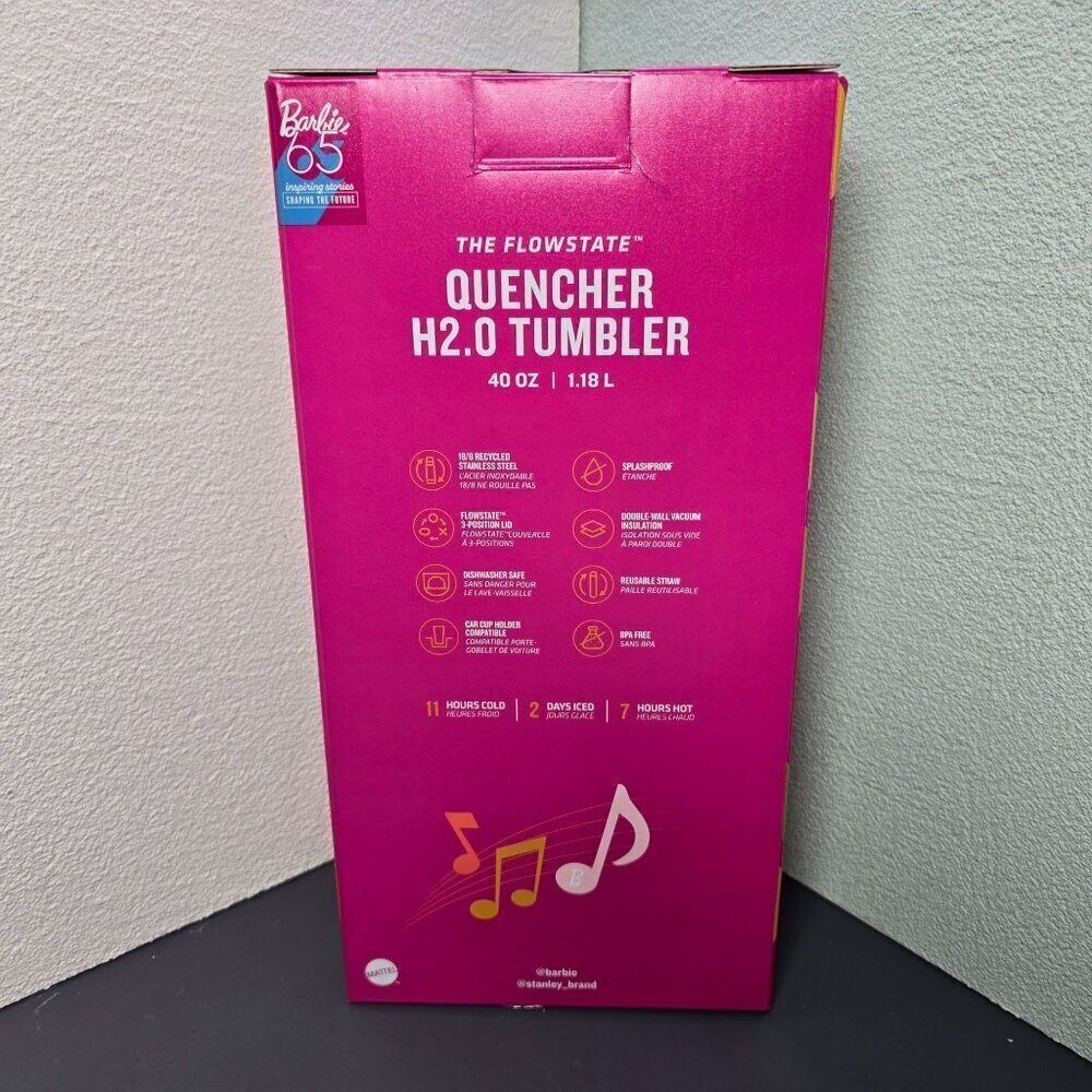Barbie X Stanley Twist 'n' Turn 40 oz Tumbler Limited Edition NIB - Picture 3 of 4